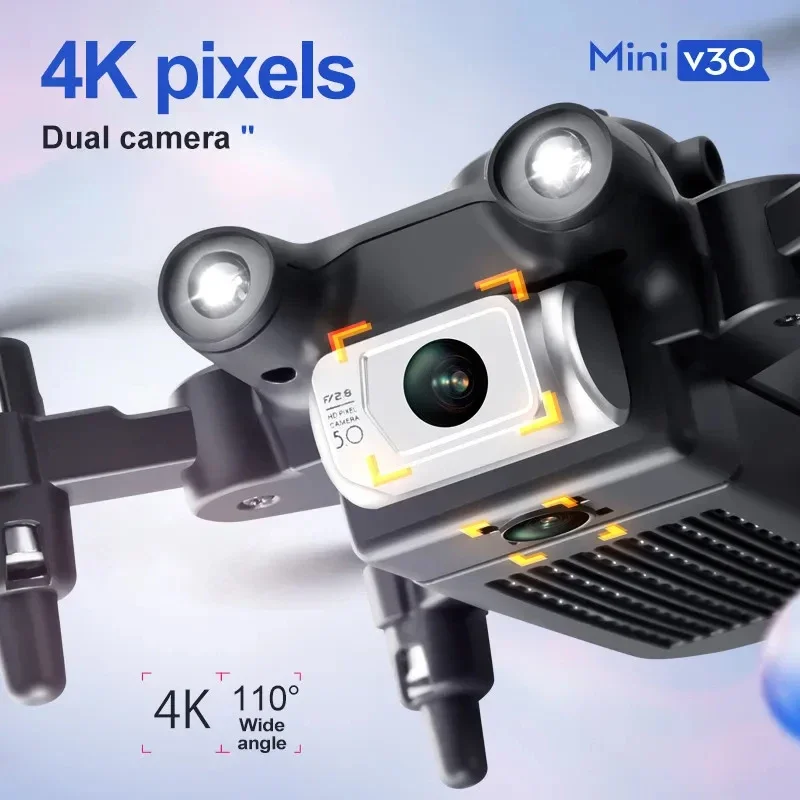 طائرة بدون طيار صغيرة V30 مزود - مراجعة Drone Gimbal 3 Axis وسعره