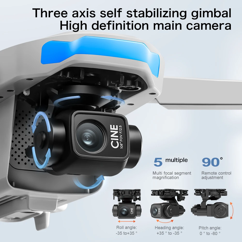 طائرة بدون طيار S-X1 الأصلية ق - مراجعة Drone Gimbal 3 Axis وسعره