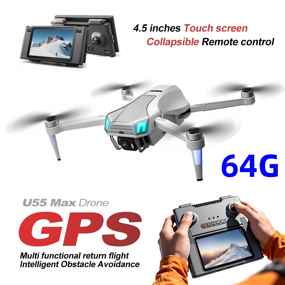 طائرة NCZOBOE U55 بدون طيار مز - مراجعة Drone Gimbal 3 Axis وسعره