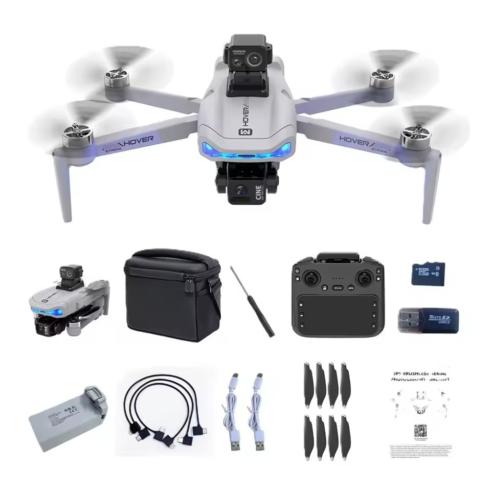 طائرة بدون طيار 2KM بثلاثة محا - مراجعة Drone Gimbal 3 Axis وسعره